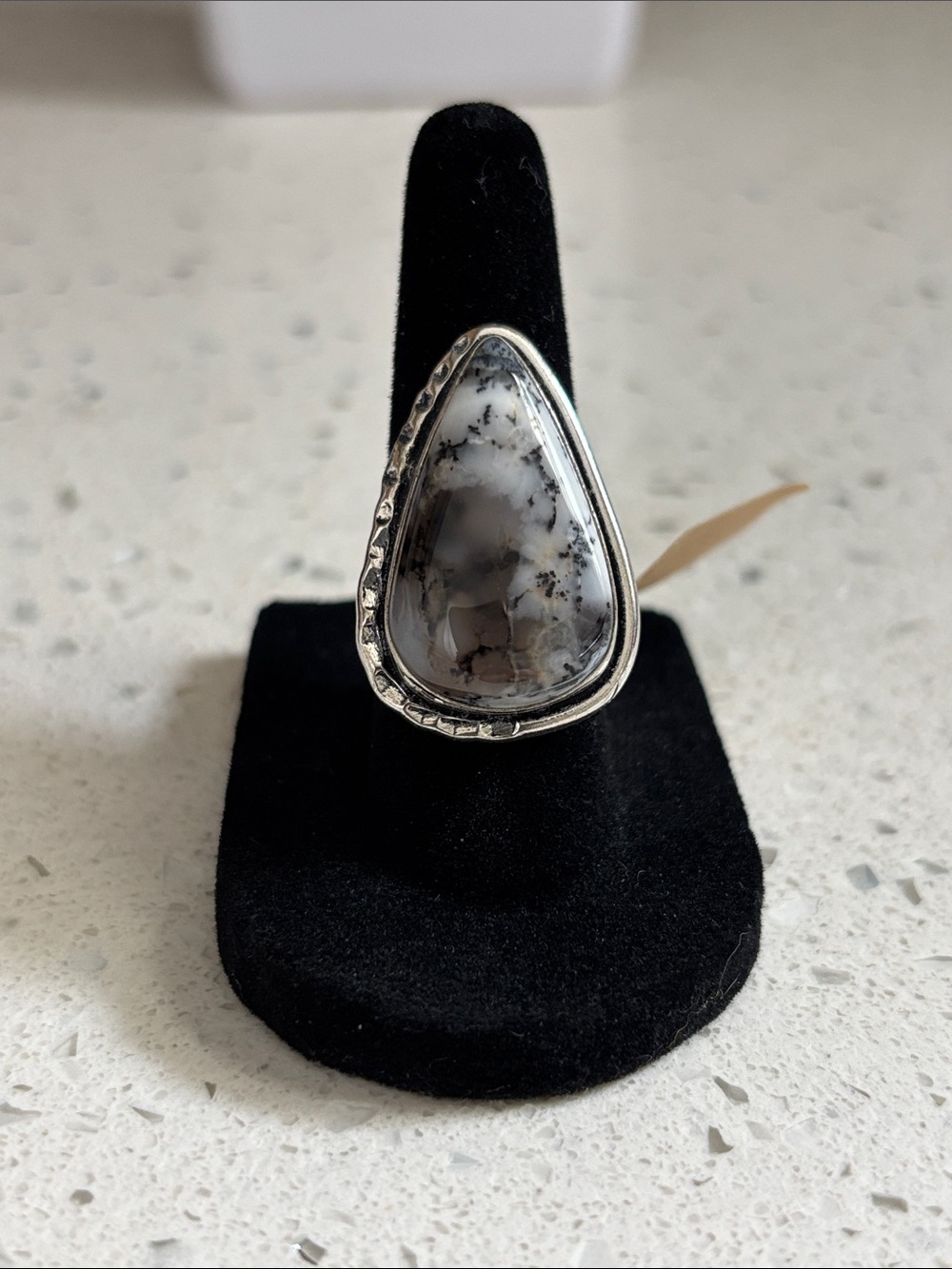 Dendrite Opal Gemstone Handmade Ring Size-5.5
